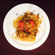 Тальятелли с белыми грибам и трюфельным маслом