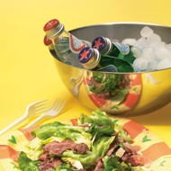 Тальятта с латуком и пармезаном