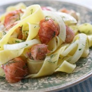 Тальятелле с чили и соусом из раков