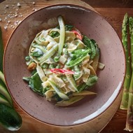 Тальятелле с зелеными овощами от ресторана «Тарантино»