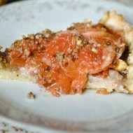 Тарт с грушей и грейпфрутом