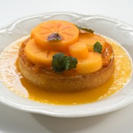 Тарт с хурмой и облепихой