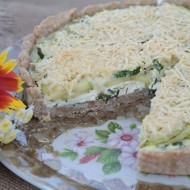 Тарт с кабачками и творогом