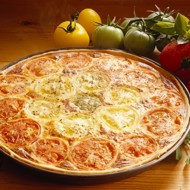 Тарт с томатами и сырным кремом по-итальянски