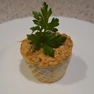 Тарталетки с грибной начинкой