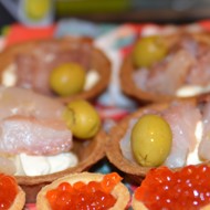 Тарталетки со слабосолёным муксуном