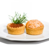 Тарталетки с креветками