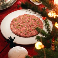 Тартар из говядины с кимчи