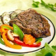 Телятина с соусом из белого вина и петрушки