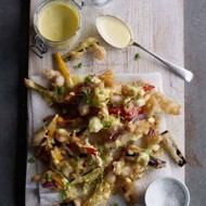 Темпура из летних овощей с соусом айоли