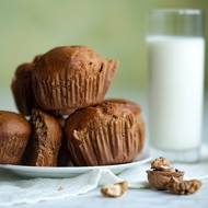 Тыквенные маффины с грецкими орехами