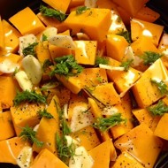 Тыквенные палочки с чесноком