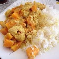 Тыквенный карри с курицей