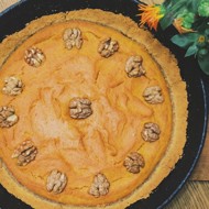 Тыквенный пирог с тестом из печенья