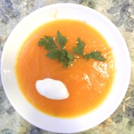 Тыквенный суп-пюре с чесноком