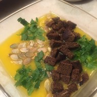 Тыквенный суп с луком и картофелем