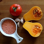 Тыквенно-чечевичный суп-пюре