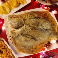 Тюрбо с картофелем и фенхелем