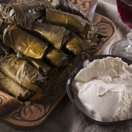 Толма с виноградными листьями