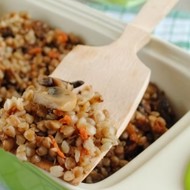 Томленая гречка с грибами