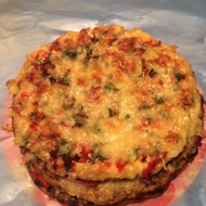 Торт из кабачков с фаршем