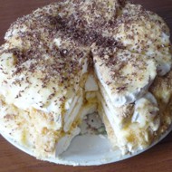 Торт из зефира с печеньем