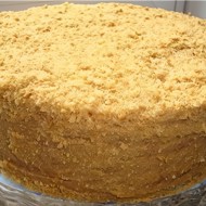 Торт «Медовик» со сметанным кремом и коньяком