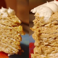 Торт с безе и орехами