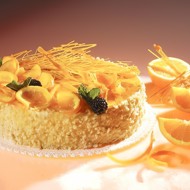 Торт с грецкими орехами и апельсинами