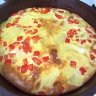 Тортилья с картофелем и сладкими перцами