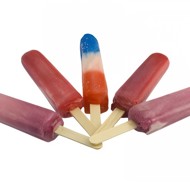 Трехцветное полосатое мороженое