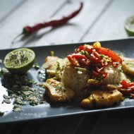 Треска с кускусом по-мароккански