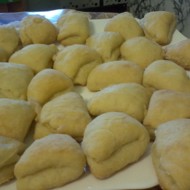 Треугольное творожное печенье