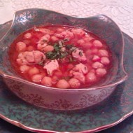 Турецкий куриный суп с нутом