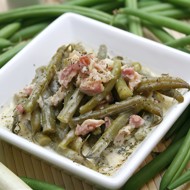 Тушеные овощи с испанской ветчиной