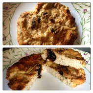 Творожная запеканка с черносливом