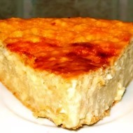 Творожная запеканка с яблоками и корицей на кефире