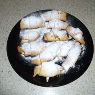 Творожные ванильные рогалики