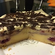 Творожный чизкейк с малиной