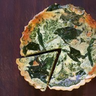 Творожный пудинг со шпинатом