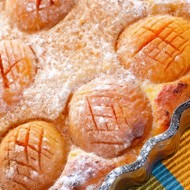 Творожный тарт с абрикосами