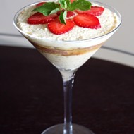 Творожный трифл с яблоками и корицей