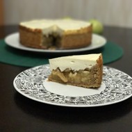 Творожно-яблочный пирог