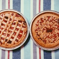 Творожно-клубничный пирог