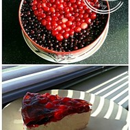 Творожно-медовое суфле с ягодами