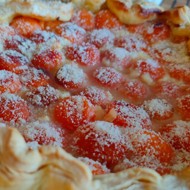 Творожный пирог с абрикосами