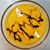 Тыквенный суп с бальзамическим кремом