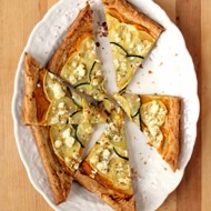 Тыквенный пирог с козьим сыром