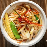 Удон с курицей