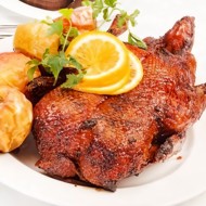 Утка фаршированная фруктами